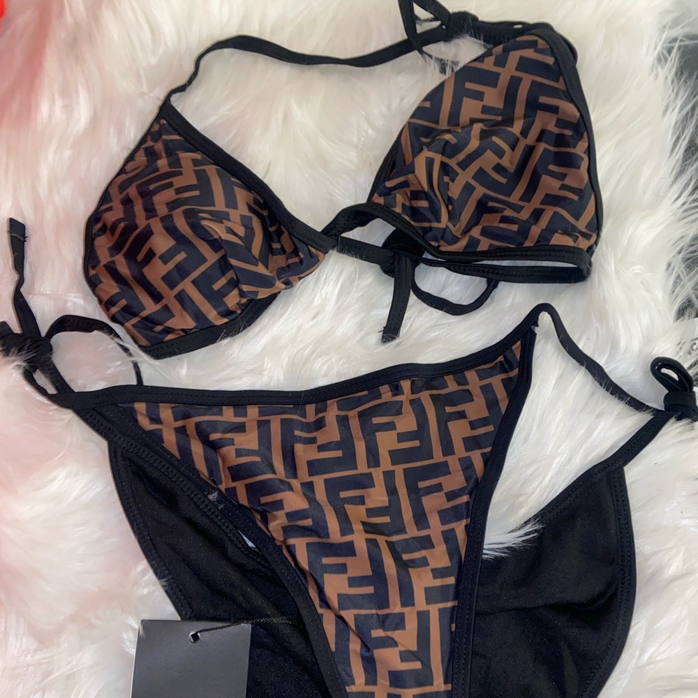 Fendi two piece swimwear wore once